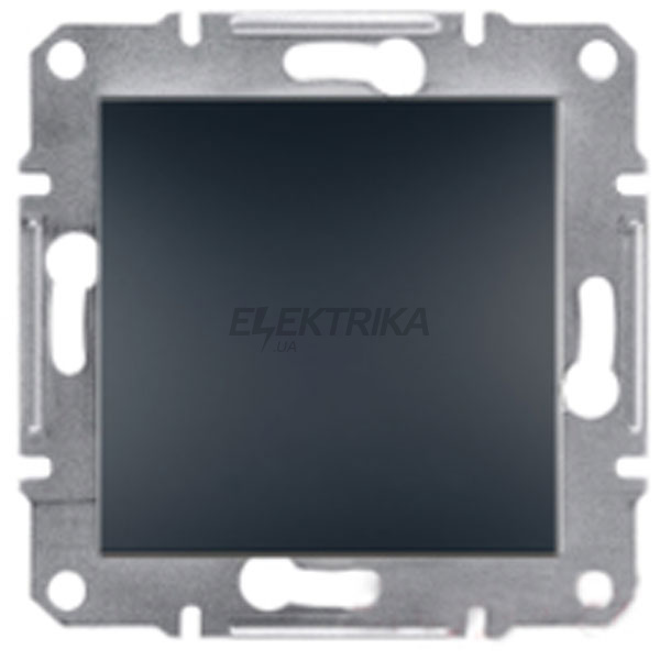Вимикач одноклавішний Schneider Electric Asfora антрацит (EPH0100171)
