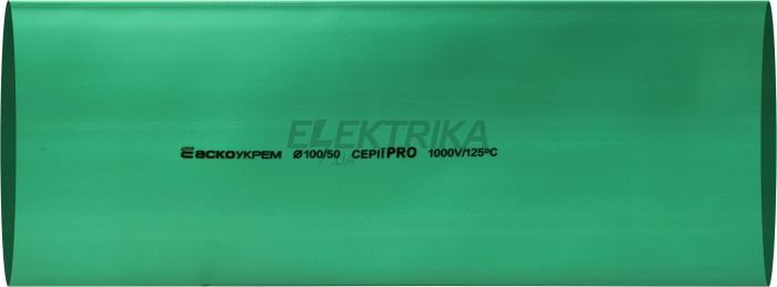 Термоусаджувальна трубка 100,0/50,0 шт. (1м) зелена серії PRO(A0150040633)