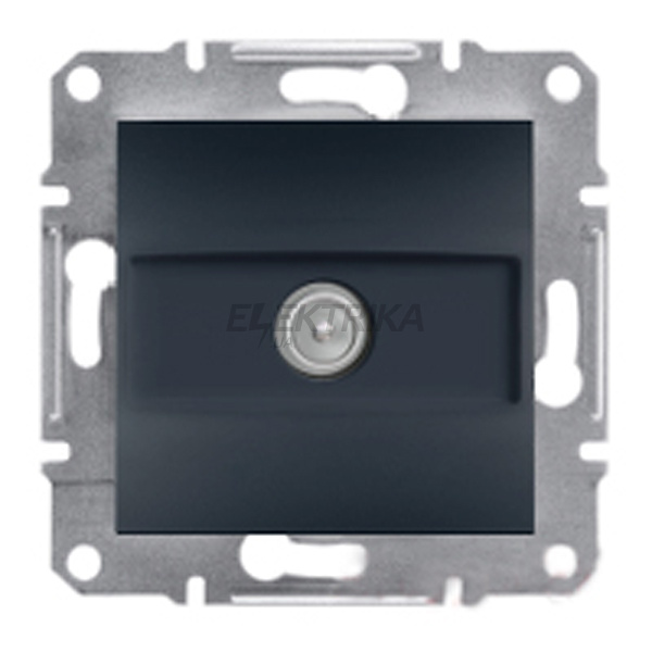 Розетка SAT прохідна Schneider Electric Asfora 4дб антрацит (EPH3700271)