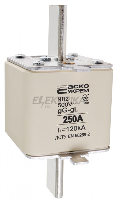 Запобіжник ножовий плавкий АСКО-УКРЕМ NH2 250A gG (A0050010035)
