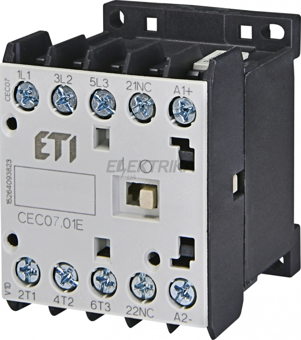 Мініатюрний контактор ETI CEC07.01 24V-DC 004641101