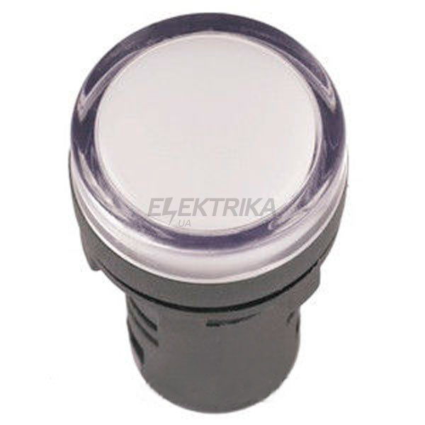 Світлосигнальний індикатор AD22, (LED) матриця, d22mm, білий, 36В АС/DC