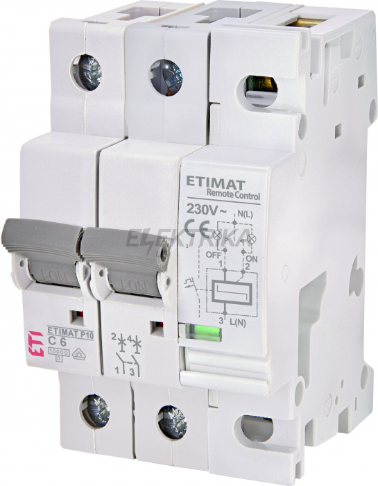 Автоматичний вимикач ETI ETIMAT RC 2p C6 630621105