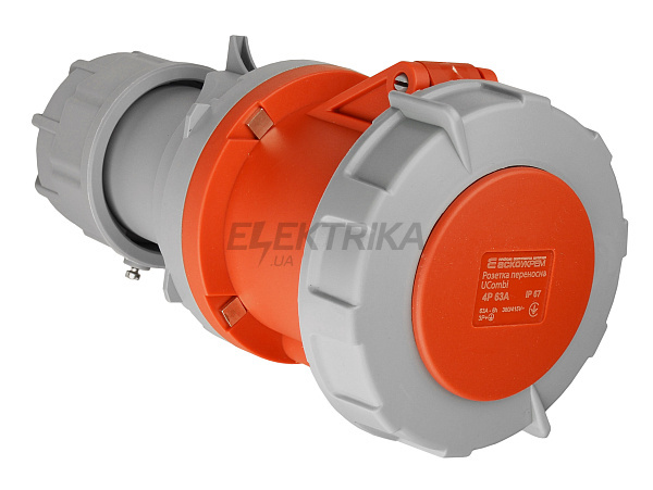 Розетка переносна серії UСombi 4P  63A IP 67 (A0080010127)