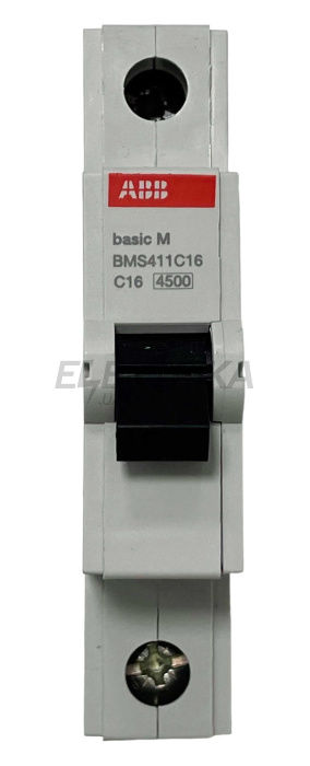 Автоматичний вимикач ABB basic M 1P C16 (2CDS641041R0164)