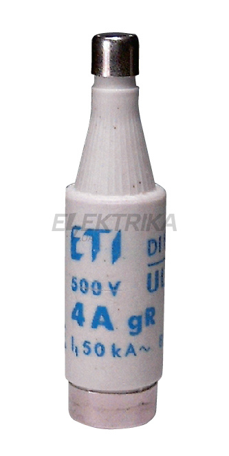 Плавка вставка запобіжник ETI DI UQ gR 6A 500V 004321003