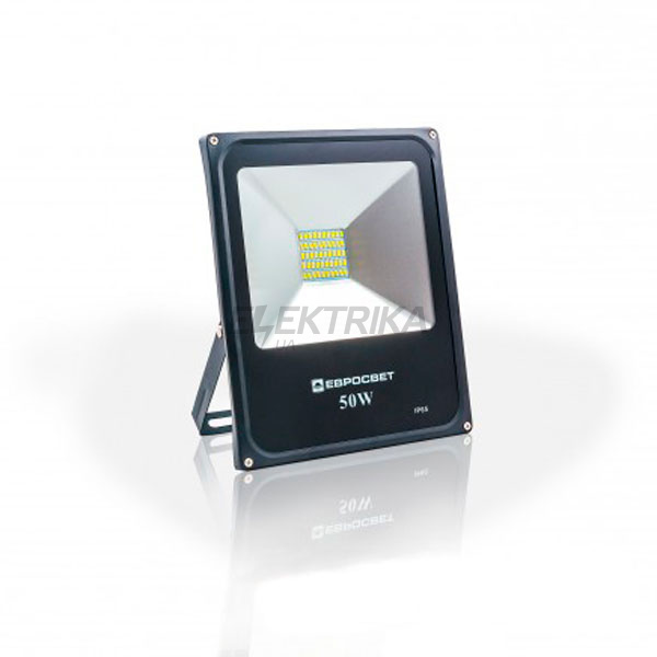 Прожектор світлодіодний EVRO LIGHT EV-50-01, 50W, 95-265V, 6400K, 4000Lm, SanAn SMD