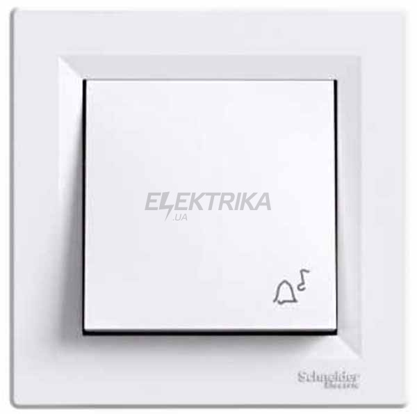 Вимикач "Дзвінок" кнопковий Schneider Electric Asfora білий (EPH0800121)