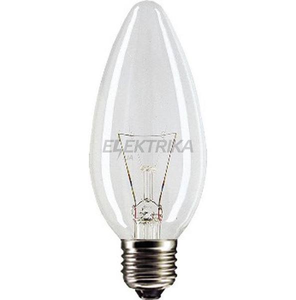 Лампа розжарювання Stan 60W E27 230V B35 CL 1CT/10X10F