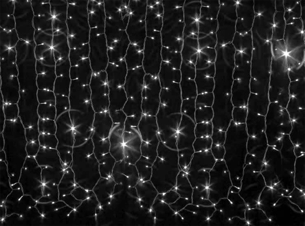 Гірлянда зовнішня Curtain Snowfall C 240LED 2x1,5 транс білий провід IP44