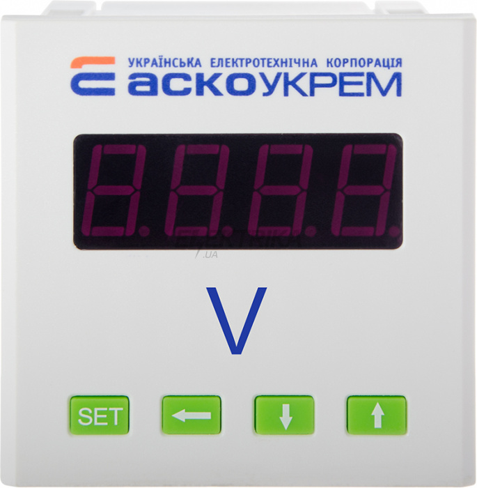 Вольтметр цифровий АСКО-УКРЕМ AС 600В 72х72 (ЦВ-7) (A0190010121)