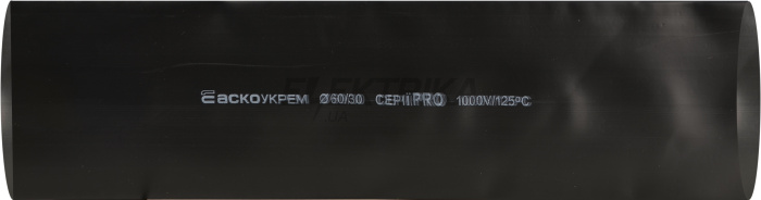 Термоусаджувальна трубка 60,0/30,0 шт. (1м) чорна серії PRO(A0150040615)