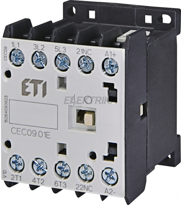 Мініатюрний контактор ETI CEC09.01-24V-50/60HZ 004641068
