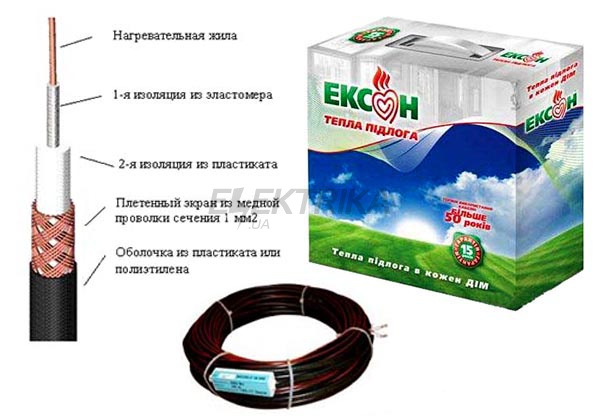Кабель одножильний 16,5 Ексон-645