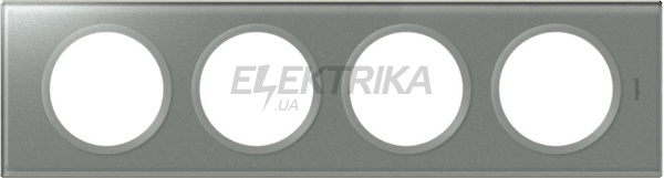 Рамка, програма Celiane, 4 поста, смальта металік
