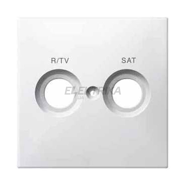 Накладка з маркуванням для розетки R/TV+SAT, полярно-білий