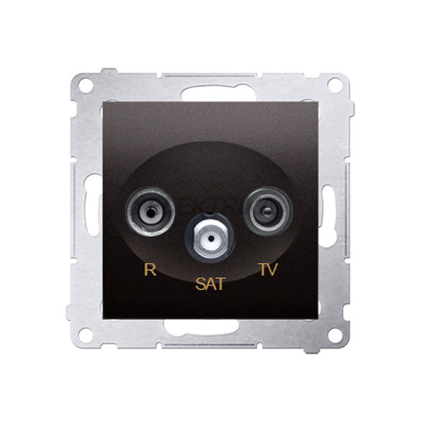 Розетка TV-R-SAT кінцева Simon 54, антрацит
