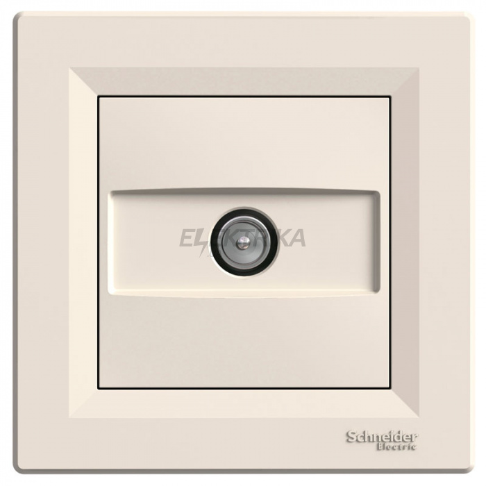 Розетка TV прохідна Schneider Electric Asfora кремовий (EPH3200223)