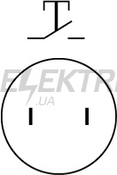 Кнопка металева АСКО-УКРЕМ TY 19-211P Pcb 1NO (A0140010106)