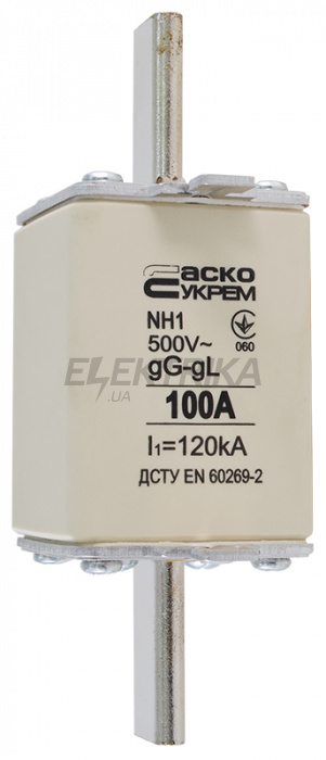 Запобіжник ножовий плавкий АСКО-УКРЕМ NH1 100A gG (A0050010028)