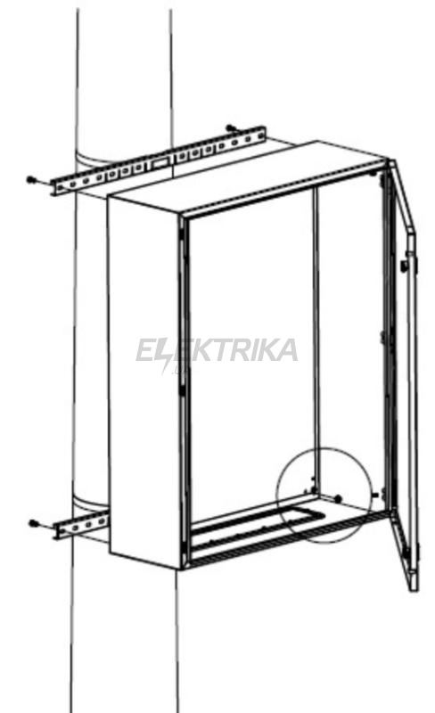 Комплект кріплення шаф CE/RAM box до стовпа (ширина шафи - 500 мм) (R5FB500)