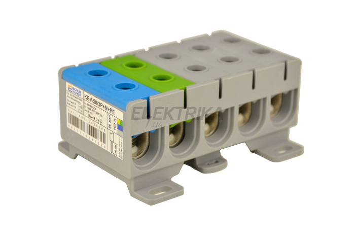 Клема вводу силова 50/3Р+N+PE (160 А) серії KBV(A0130010186)