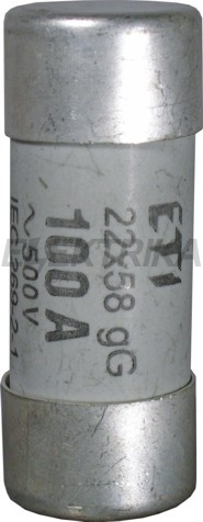 Плавка вставка запобіжник ETI CH22x58/P gG 4A/690V 006711008