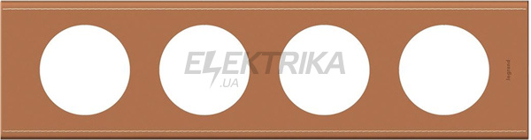 Рамка, програма Celiane, 4 пости, шкіра крем-карамель