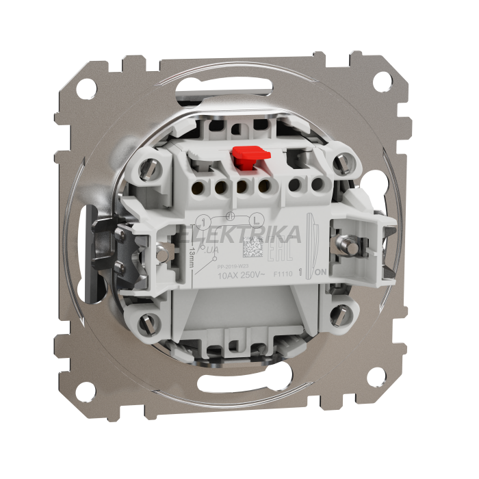Одноклавішний вимикач, Алюміній, Sedna Design&Elements,SDD113101 Schneider Electric