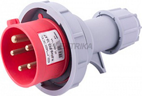 Силова вилка переносна e.plug.015.16.67, 5п., 400В, 16А, IP 67