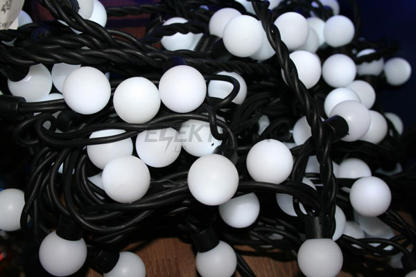 Гірлянда (100 LED) "Кульки", чорний шнур