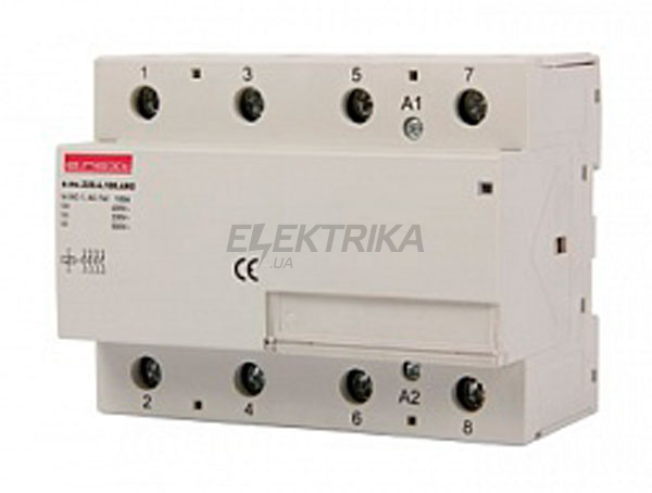 Контактор модульний E.NEXT e.mc.220.4.100.4NO, 4р, 100А, 4NO, 220В (p005023)