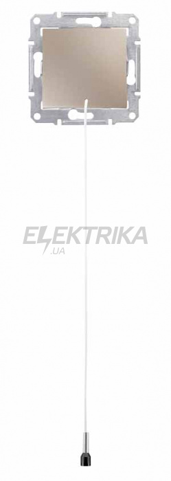 Кнопка зі шнуром Sedna, титан, Schneider Electric