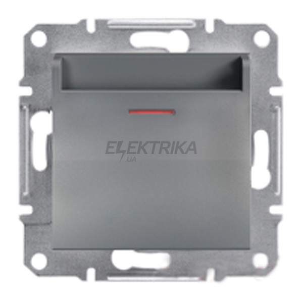 Вимикач картковий Schneider Electric Asfora механічна сталь (EPH6200162)