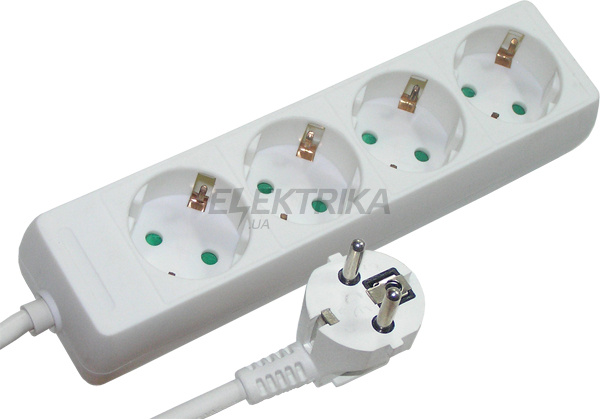 Подовжувач e.es.4.3.zb 4 гнізда, 3м, з з/к, baby protect