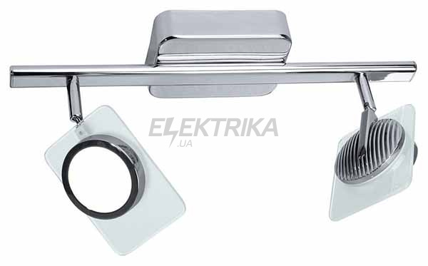 Світильник стельовий 2х7, 5Вт LED, білий, хром, 91634