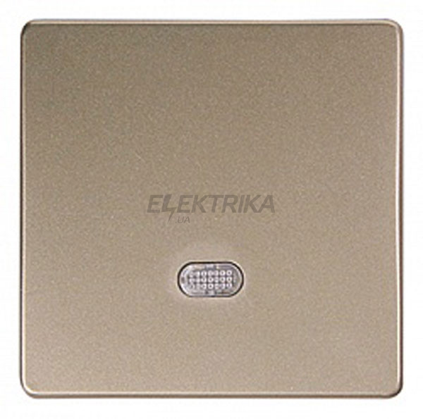 Кнопка e.lux.11651L.pn.l.nickel одинарна "нікель" з підсвічуванням