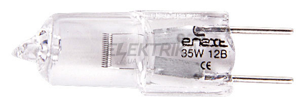 Лампа галогенна e.halogen.jc.g6.35.12.35.clear прозора, патрон G6.35, 12V, 35W