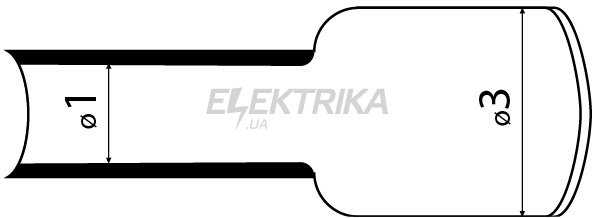 Термозбіжна трубка з клейовим шаром АСКО-УКРЕМ № 3,2 (1м) жовтий (A0150040110)