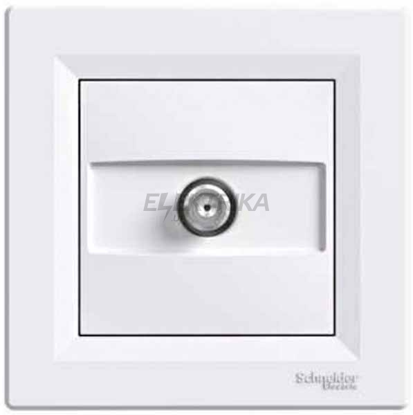 Розетка SAT прохідна Schneider Electric Asfora 4дб білий (EPH3700221)
