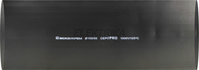 Термоусаджувальна трубка 100,0/50,0 шт. (1м) чорна серії PRO(A0150040636)