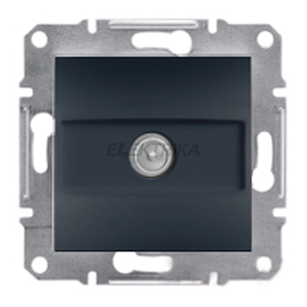 Розетка прохідна Schneider Electric Asfora 8дб антрацит (EPH3200371)