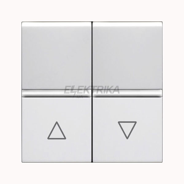 Вимикач для жалюзі з фіксацією Zenit N2244 BL, білий