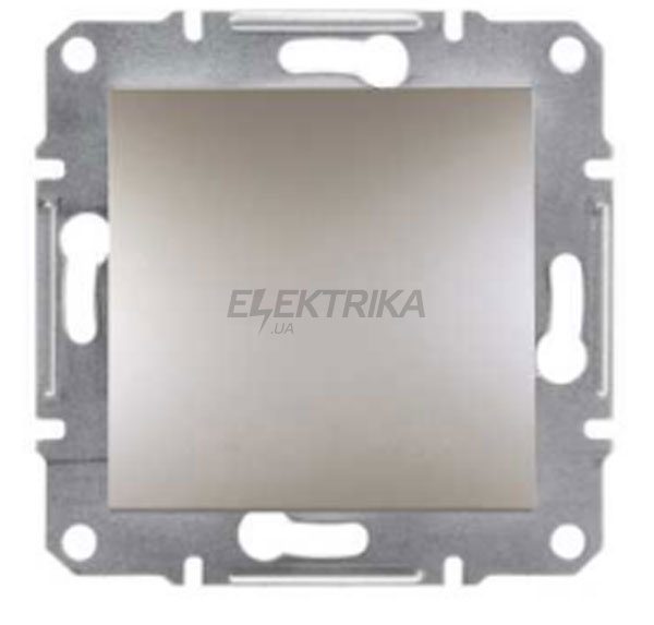 Вимикач одноклавішний Schneider Electric Asfora самозажим бронза (EPH0100169)