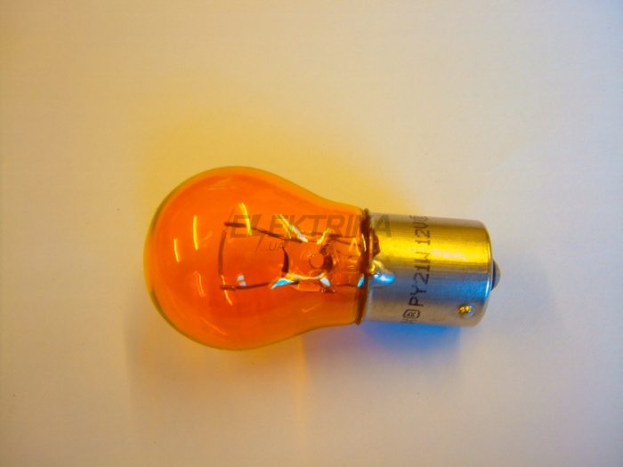 Автомобільна лампа RY10W 12В 10Вт BAU15S AMBER