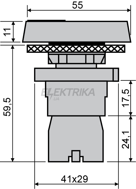 Кнопка подвійна "Старт/Стоп" АСКО-УКРЕМ LAY5-EL9325 (A0140010205)