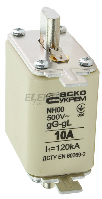 Запобіжник ножовий плавкий АСКО-УКРЕМ NH00 10A gG (A0050010007)