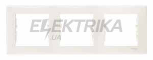 Рамка 3-постова горизонтальна Schneider Electric Sedna слонова кістка (SDN5800523)