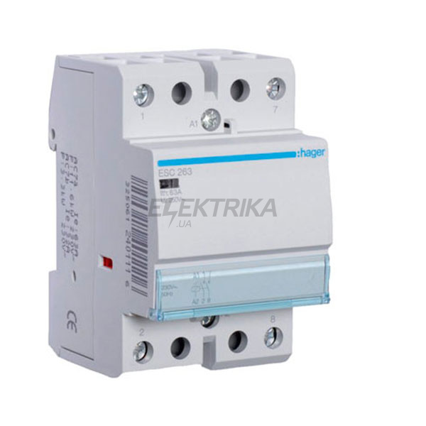 Контактор стандарт 63A, 2НО, 230В