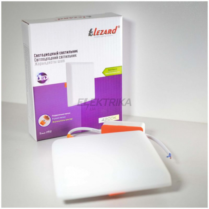 Панель світлодіодна квадратна Lezard 24W 4200K 2280Lm 170*170mm (170-SCEL-4224